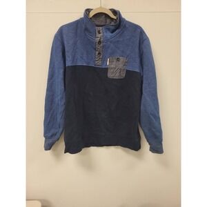 Marc Ecko Cut & Sew Pullover Men's Size L Blue Color Block
